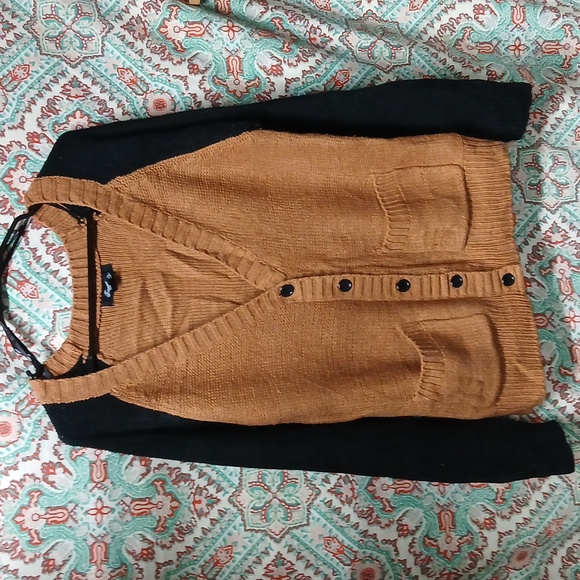 Forever 21 Button Up V-Neck Sweater Cardigan, Size M - Picture 10 of 12